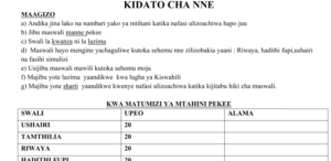 kiswahili paper 3 kcse prediction 2026