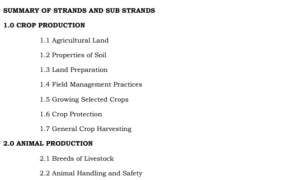 grade 10 Agriculture notes