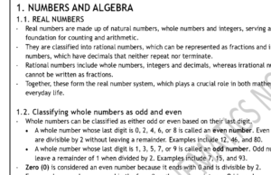 grade 10 core mathematics notes