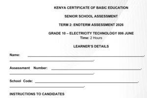 Grade 10 electrical technology exams