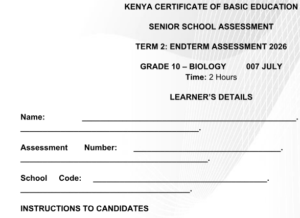 Grade 10 exams 2026 set 3