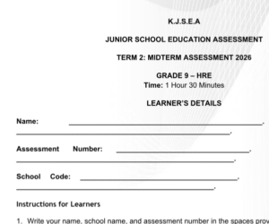 grade 9 HRE exams