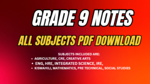 grade 9 notes