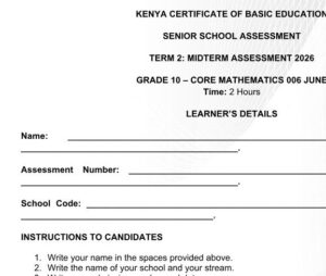 grade 10 mid term 2 exams 2026