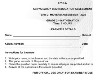 grade 2 mid term 2 exams 2026