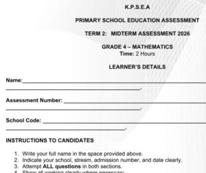 grade 4 mid term exams