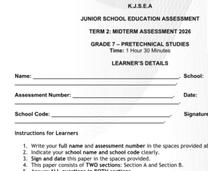 grade 7 exams 2026