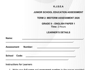 grade 9 English exams 2026