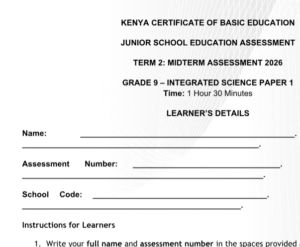 grade 9 integrated science
