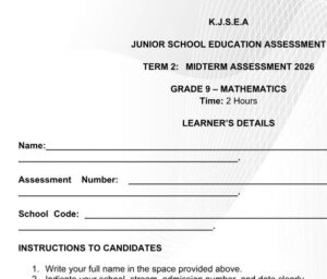 grade 9 mid term 2 exams
