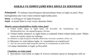 isimu jamii notes