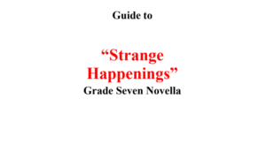strange happenings guide notes