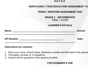 grade 2 exams 2026