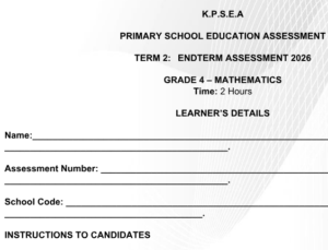 grade 4 exam for all subjects