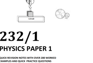 physics paper 1 notes