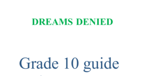 Dreams denied guide notes